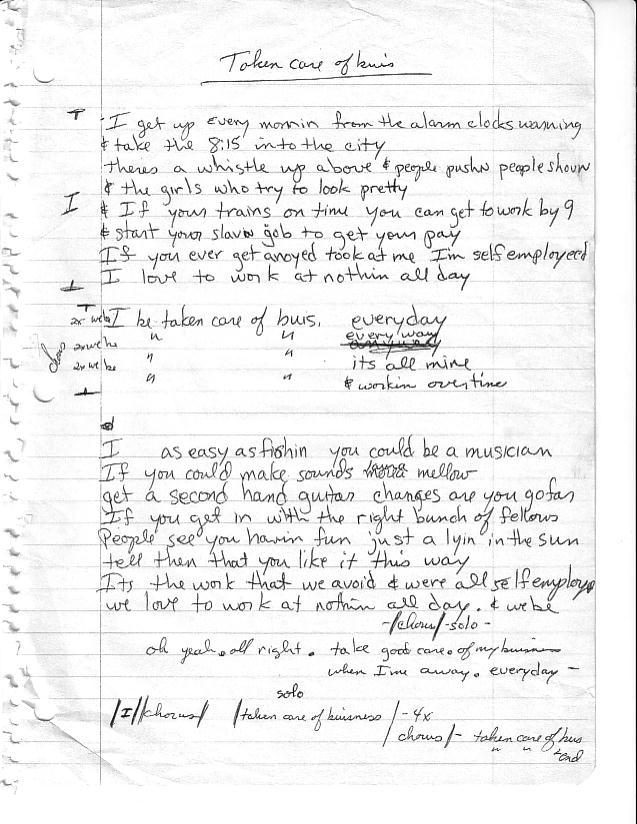 Scanned Lyrics
